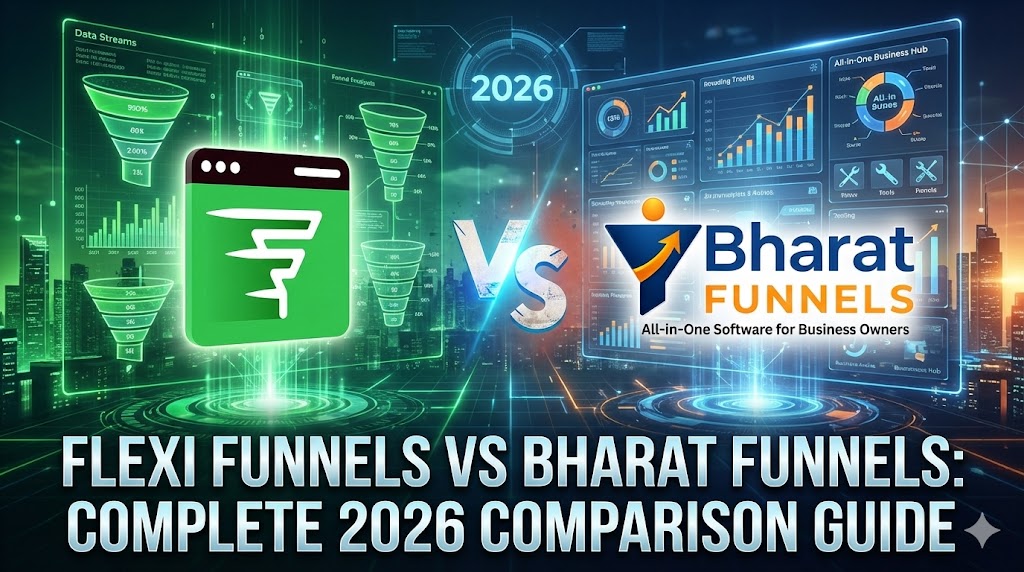 Featured image for article: Flexi Funnels vs Bharat Funnels: Complete 2026 Comparison Guide